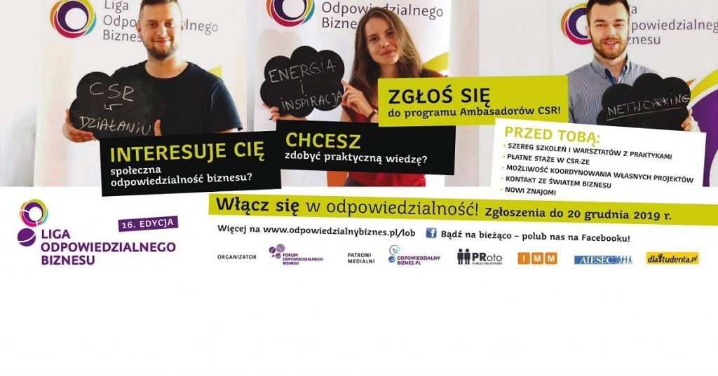 Ruszyła ogólnopolska rekrutacja do programu Ambasadorów CSR