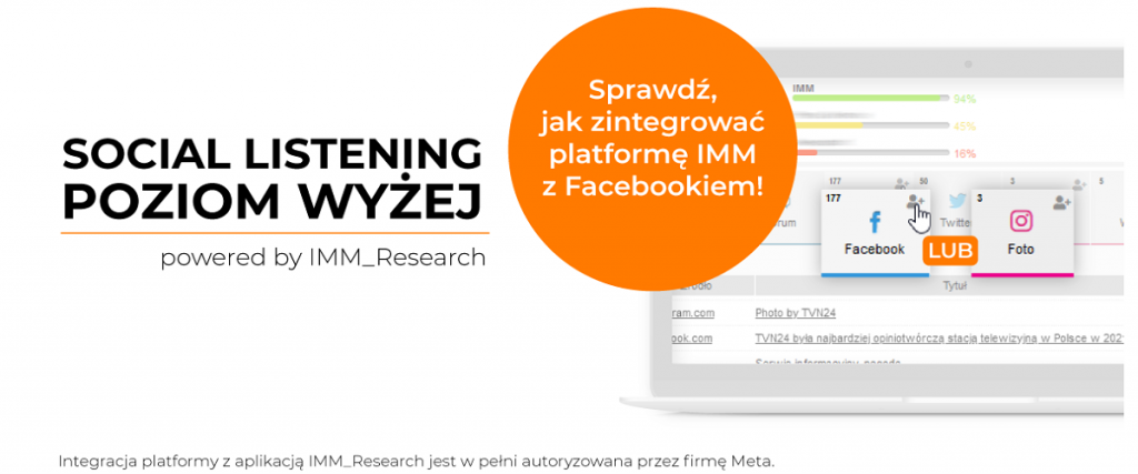 Połącz platformę IMM z Facebookiem i monitoruj sociale na wyższym poziomie! Integracja krok po kroku