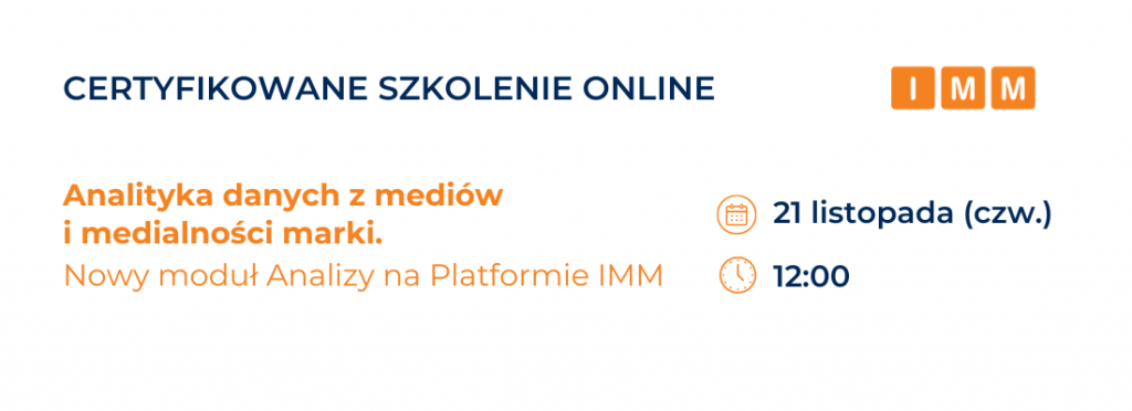Szkolenie online IMM: Poznaj nowy moduł Analizy na Platformie IMM!