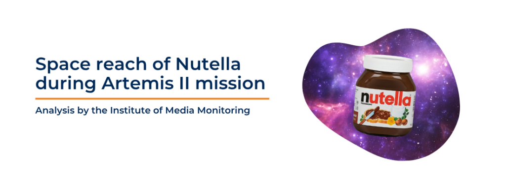Space reach of Nutella during Artemis II mission