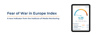 The level of fear of war in Europe in Polish media has risen by 14 percent since the start of the year. Incidents at the Polish border had a direct impact on this spike.