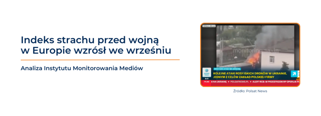 Indeks strachu przed&nbsp;wojną w&nbsp;Europie najwyższy od&nbsp;początku roku po&nbsp;uderzeniu rosyjskiego drona w&nbsp;pociąg do&nbsp;Warszawy 